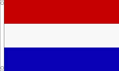 Netherlands Flag 5 x 3 FT - 100% Polyester With Eyelets FlagSuperstore©, Red,White,Blue
