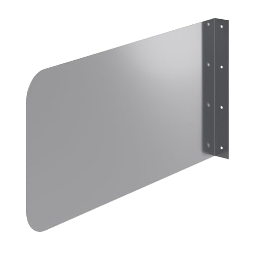 24 in. x 12 in. Wall Mount Stainless Steel Splash Guard – 16-Gauge 304 Stainless Steel