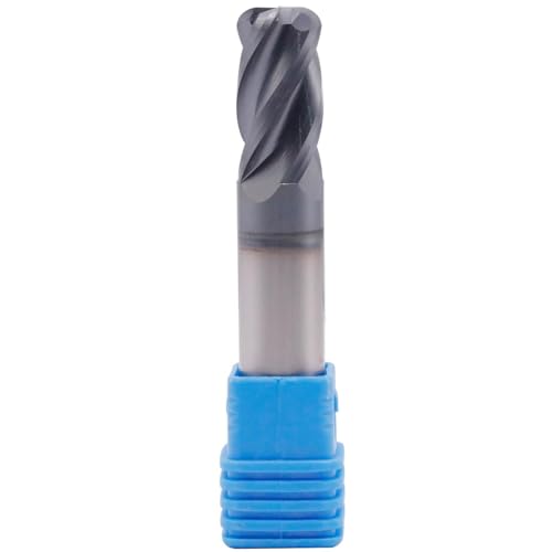 Image of 1 /2 inch 4 Flute Solid Carbide End Mill, 0.125 inch Corner Radius, AlTiN Coated | 30 Degree Helix, 1 /2 inch Cutting Diameter, 1 /2 inch Shank Diameter, 1 inch Length of Cut, 3 inch Overall Length