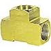 Imperial 90382 Brass Pipe Tee Fitting, 1/8", Per Package Of 10
