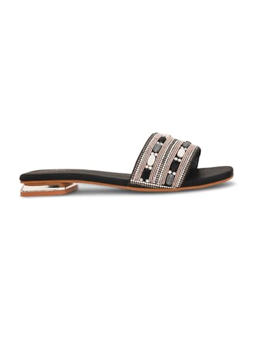 Image of XE Looks Stylish Beaded Flat Slippers for Women