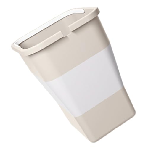 UTHCLO 折りたたみ式カーゴミ箱 耐候性コンパクト収納 車内倒れない便利な車用ゴミ容器 米色