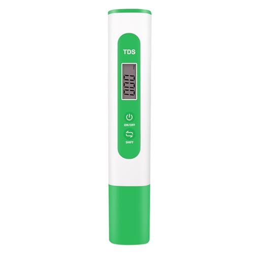 Jinpojun Wassertester, TDS Messgerät, Wasserqualität-Tester für Trinkwasser, Schwimmbad, Aquarium, Pools und Labor, Messbereich 0-9990 PPM(Grün) Jinpojun Wassertester, TDS Messgerät, Wasserqualität-Tester für Trinkwasser, Schwimmbad, Aquarium, Pools und Labor, Messbereich 0-9990 PPM(Grün)