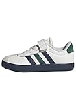 adidas Unisex - Bambini e Ragazzi VL Court 3.0 Hook And Loop Shoes Kids, Core White/Collegiate Navy/Collegiate Green, 30 1/2 EU