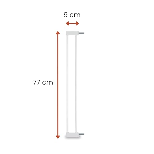 hauck 9cm Verlängerung, Weiß - Kompatibel mit Kinderschutzgitter Clear Step 2, Open N Stop 2, Autoclose N Stop 2 - Ohne Bohren, Tür- & Treppenschutzgitter Zubehör