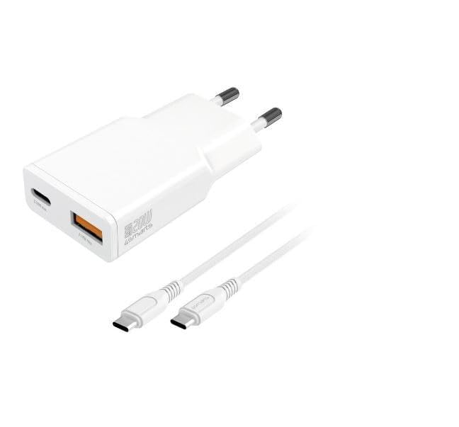 Chargeur GaN 20W 4smarts Slim compact idéal pour libérer de l'espace sur vos prises