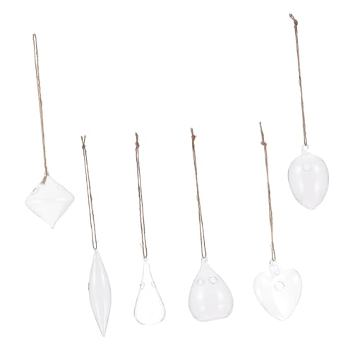 MILISTEN 1 Juego Conjunto de contenedores hidropónicos Plantas en Miniatura Decoraciones de peceras Jardin Vertical jardín Vertical jarrón de Cristal Transparente jarrón de Cristal Delicado