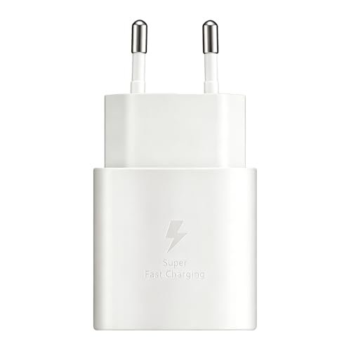 Caricatore USB C Rapido 25W per Samsung Galaxy S26 S25 S24 S23 S22 S21 S20 Plus/Ultra S10/Z Fold 7, Z Flip 7 Note20/10 A57 A54 A53 M54 M53, iPad, iPhone Caricabatterie Rapido, Porta USB di Tipo C