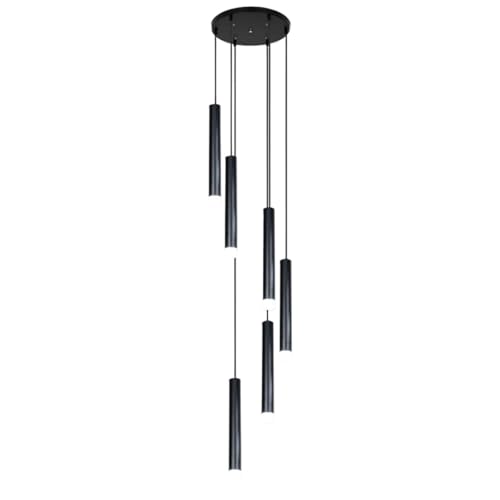 Lustre long pour escalier design créatif haut de plafond 35x150cm