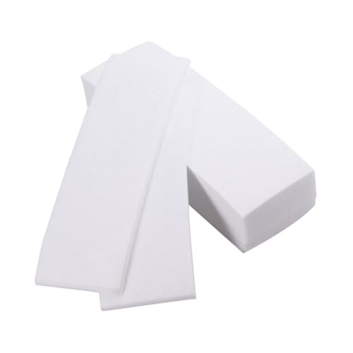 JECOMPRIS 100 Unidades Tiras Depilatorias de Cera Profesional de Papel No Tejido Blanco para Depilación Facial y Corporal Gran Resistencia y Textura Cómoda para Uso en Salón