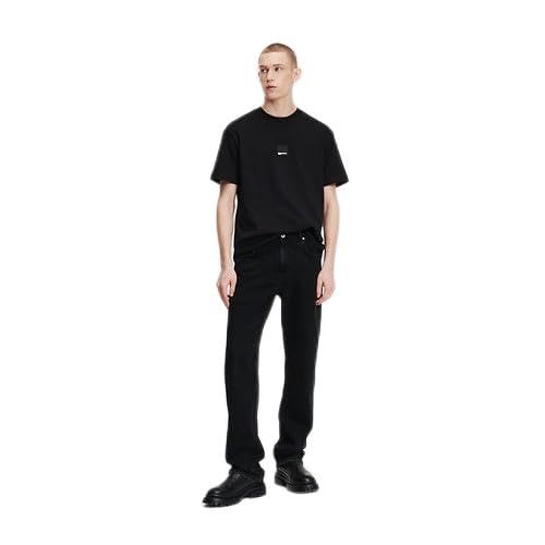 KARL LAGERFELD JEANS Denim Noir Délavé 3232 d'une Finition Haut de Gamme