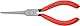 KNIPEX Greifzange (Nadelzange) mit Kunststoff überzogen schwarz atramentiert 160 mm, 31 11 160