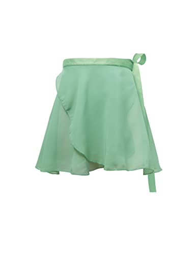 Jupe ballet mousseline Daydance verte pour filles 8-12 ans