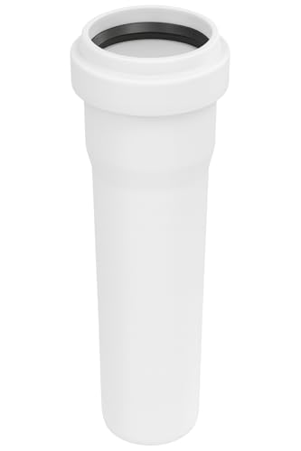 HT-Rohr DN 32 250 mm mit Dichtung Abwasserrohr Abflussrohr weiß PP Kunststoff | Abflußrohrsystem DN 32x250mm Ablauf | Kanalrohrsystem | komplettes HT-System