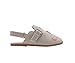 bebe Toddler Girl’s Sandals – Fashion Slip-On Mule Sandals with Charms, Cute Flat Summer Shoes for Little Girls, Tan, 9