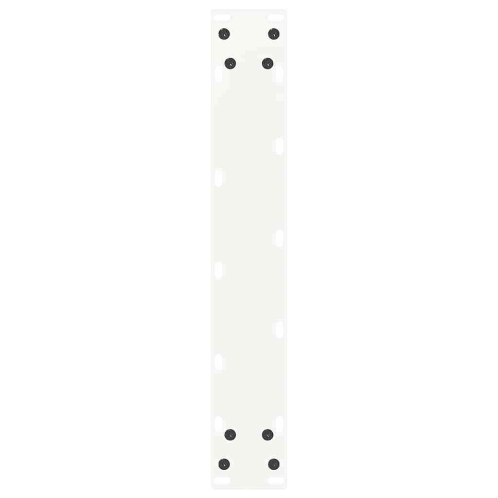 vidaXL Patas para Mesa de Bar en Forma de U (2 Unidades), Color Blanco, 40 x (110-111) cm, Acero