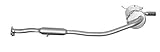Auspuff Endtopf, ESD, Nachschalldämpfer, Schalldämpfer, Endtopf: für MX-5 I (NA) 1.8 (NA8C), für MX-5 I (NA) 1.6 (NA6C), für MX-5 I (NA) 1.8 (NA8C), für MX-5 I (NA) 1.6 (NA6C)