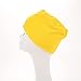 YYAOJHAO Chemo Turban Hats for Women - Elastic Flower Beanie Headwrap Caps Solid Color Grate for Cancer Hair Cover (Yellow)