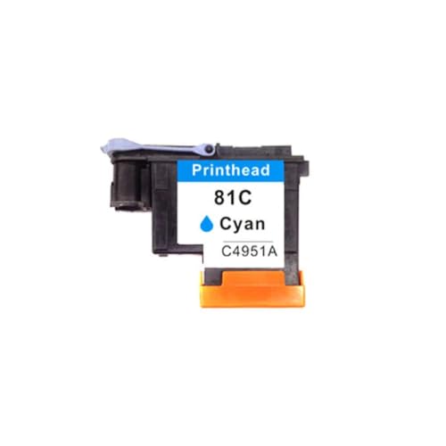 Tinta compatible HP 81 cian claro C4954A para evitar líneas en plotters 3