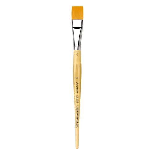Da Vinci 304 Series Synthetic Brush, Bristle, Yellow, 21.5 x 1.8 x 30 cm