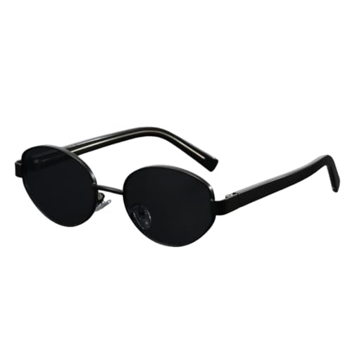 Lunettes de soleil ovales rétro en métal idéales pour vos terrasses et sorties