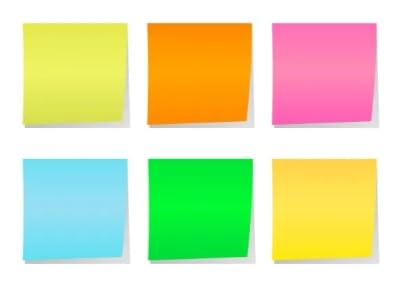 Note adesive Memo, Linguette for note adesive, Linguette for libri, Linguette adesive trasparenti, Linguette colorate