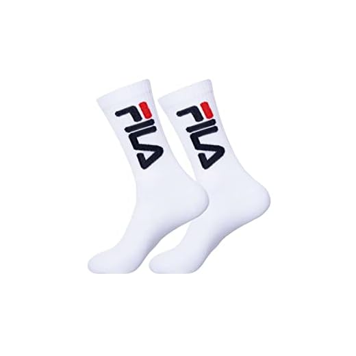 FILA Homme Sous vêtements & Maillots / Chaussettes Tennis 2-Pair, Blanc, 43-46