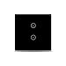 Produktbild Jinvoo Smart Wi-Fi Wall Light Schalter,EU 2 gang panel switch-black,Smart Timing-Schalter,Fernbedienung Lichtschalter,Kompatibel mit Alexa Echo und Google Assistant
