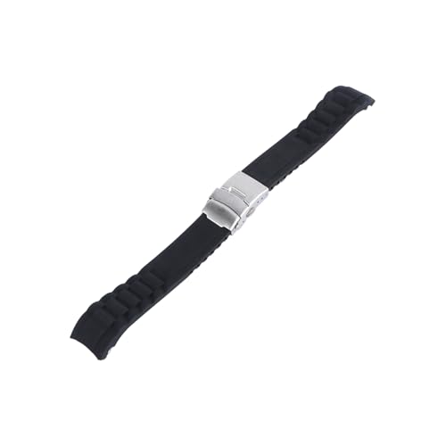 Hemobllo Correa De Reloj De Silicona Cierre Desplegable y Diseño Rayas Hebilla De Seguridad Brazalete Para Reloj Tipo Codo Para Deportes y Actividades Al Aire