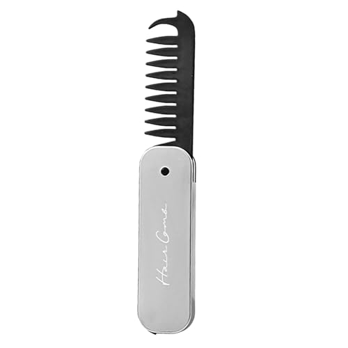 Cepillo plegable, cepillo compacto para el cabello, cepillo de viaje portátil para el cabello, herramienta de peinado de doble cara, masaje pequeño del cuero cabelludo, peine de viaje multifuncional