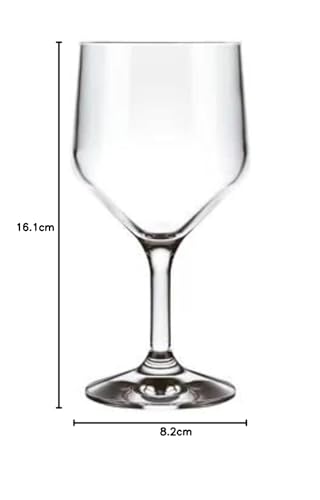 Jogo de Taças Vinho Agua Vidro Nadir 300ml - Kit 6 um