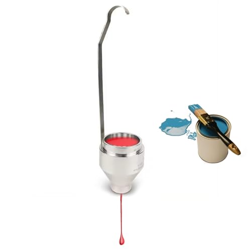 HMWOKPOT 4Mm Immersion Viscosity Measuring Cup with Handle, Aluminum Paint Viscosity Cups for Determine Viscosity of Inks, Coatings, Paints