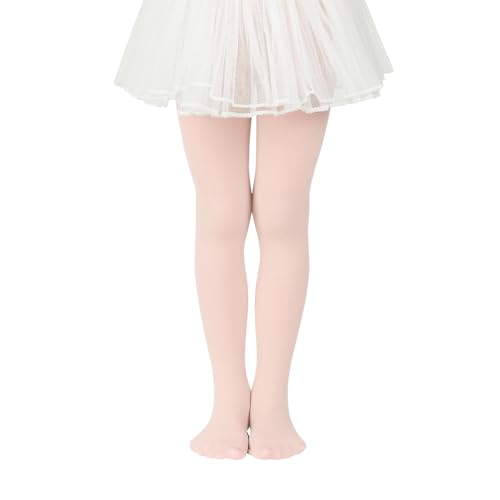 American Trends Girls Ballet Dance Tights for Toddler - Ultra Soft Footed Tights in Multiple Colors3