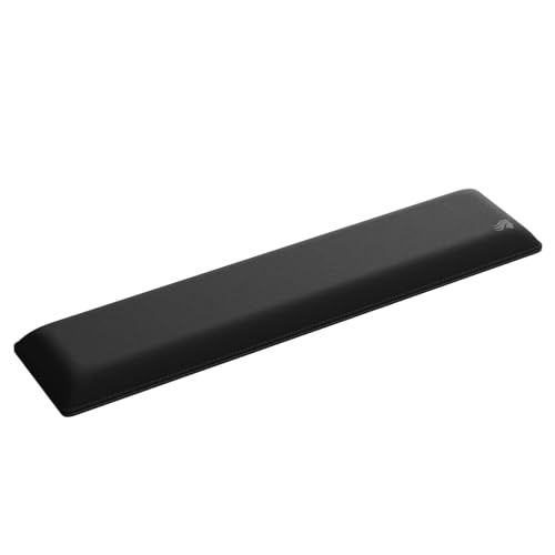 Glorious Gaming Padded Keyboard Wrist Rest (Full Size, 25mm Thick) - Anti-Fray Stitched Edges, Smooth Cloth Surface, Anti-Slip Rubber Base, Medium Firmness, 440 x 100 x 25mm - Black by GLORIOUS - Used condition - CA$33.06