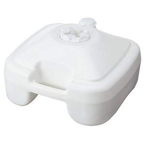 (まとめ) 店研創意 ストア・エキスプレスのぼり用ポールスタンド 注水型 白 1台 【×3セット】 〈簡易梱包