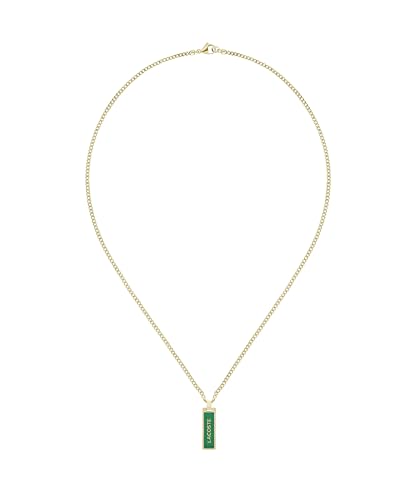 Lacoste Collier Pendentif FENCE en acier doré : style urbain chic au quotidien