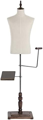 Adjustable Male Mannequin Torso - Ideal for Clothing Display and Shoe Rack, Dress Form Model ，L
