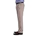 Haggar mens Premium No Iron Khaki Classic Fit Expandable Waist Flat Front Pant, Sand, 36x30
