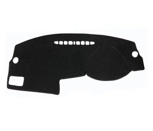Tapis de tableau de bord pour voyages estivaux en voiture RHD noire