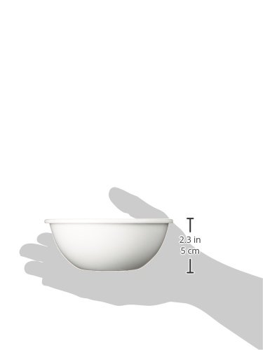Tazón esmaltado Noda Horo BO-14W 14cm blanco miniatura 2