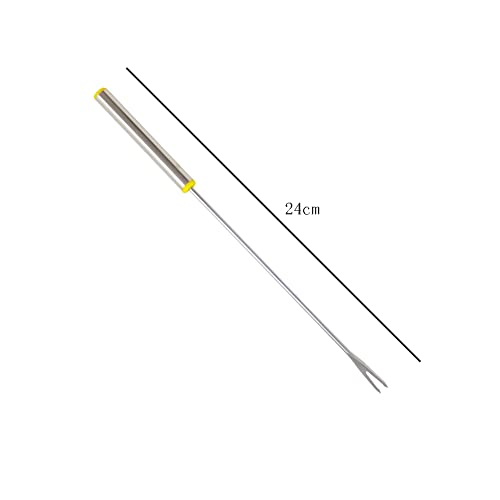 image for lasenersm 6 Pieces Fondue Forks Chocolate Fork Stainless Steel Cheese 