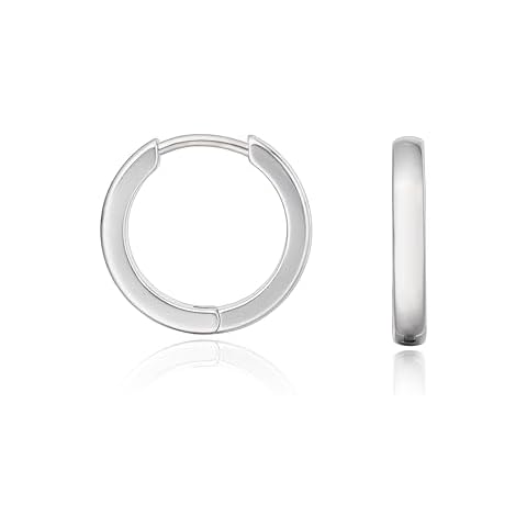 Limerencia G23 Pure Titanium Hypoallergenic Huggie Hoop Earrings for Women Sensitive Ears (8 Millimeters, Silver) Cover