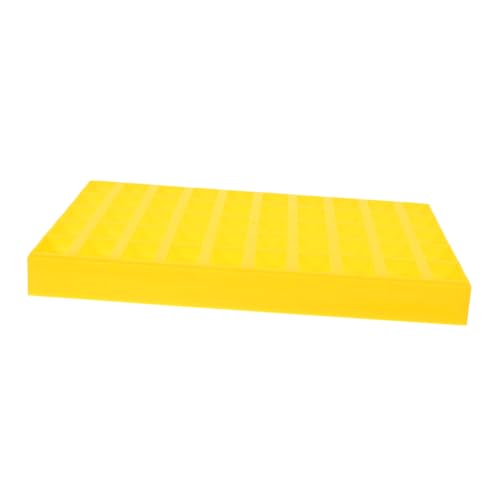 Caja organizadora amarilla para monedas