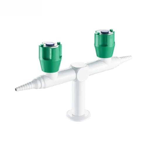 Robinet de laboratoire en cuivre D4004 vertical double pour équiper les paillasses de chimie