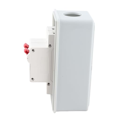 CHICIRIS Caja de Distribución Estructura Estable Disyuntor de Potencia de Excelente Rendimiento MCB C Tipo 2 Vías CA 400 V para Edificios Residenciales, Talleres, Oficinas - ABS PC PA66 (C20+C20)