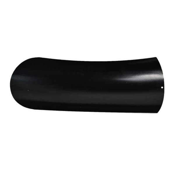 Parafango posteriore moto in acciaio verniciato nero lucido 135 x 360mm