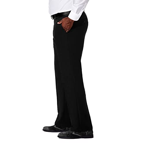 Image of Haggar Men's Cool 18 Pro Classic Fit Flat Front Casual Stretch Performance Golf Pant - Regular and Big & Tall