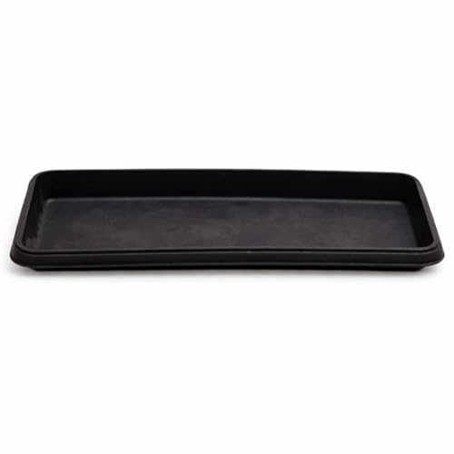 Image of Tray for Bello Rectangle 30cm (Black) Plastic Planter | Drainage Water Collector Tray for Home & Garden
