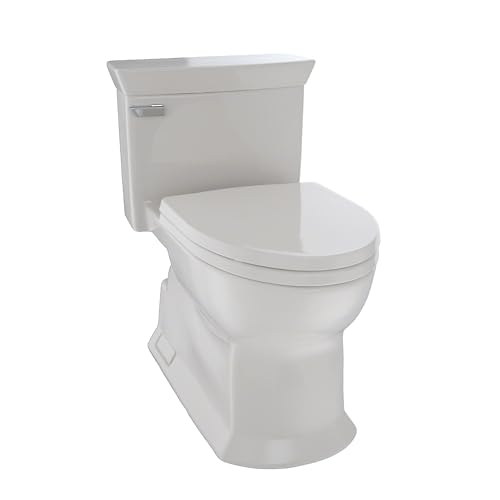 TOTO Eco Soirée One Piece Elongated 1.28 GPF Universal Height Skirted Toilet with CEFIONTECT, Sedona Beige - MS964214CEFG#12