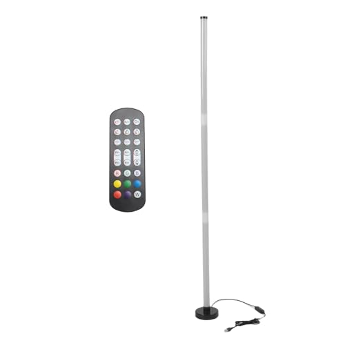 Lampadaire d'angle LED multicolore avec télécommande et mode rythmique